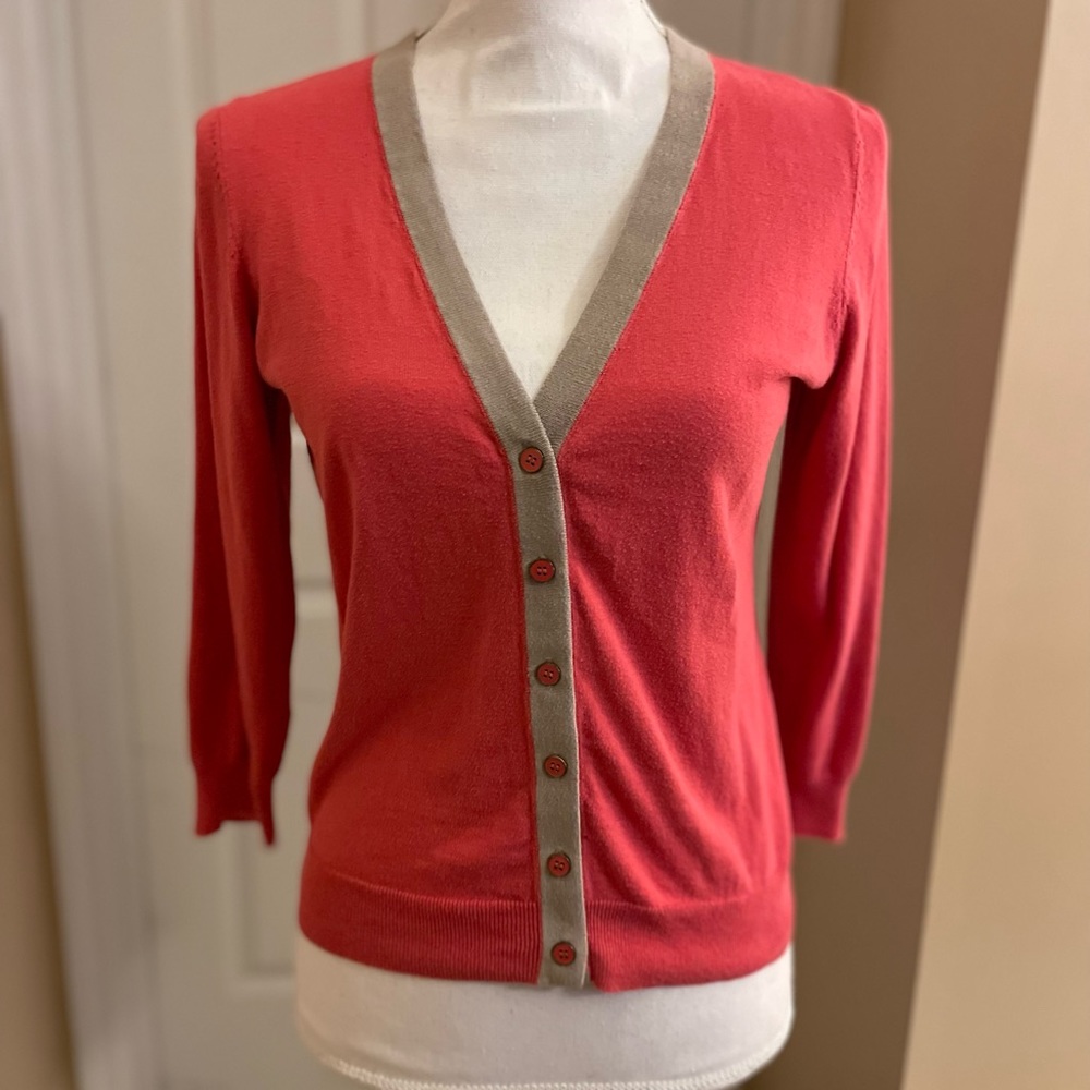 The Limited Cardigan - coral, Medium